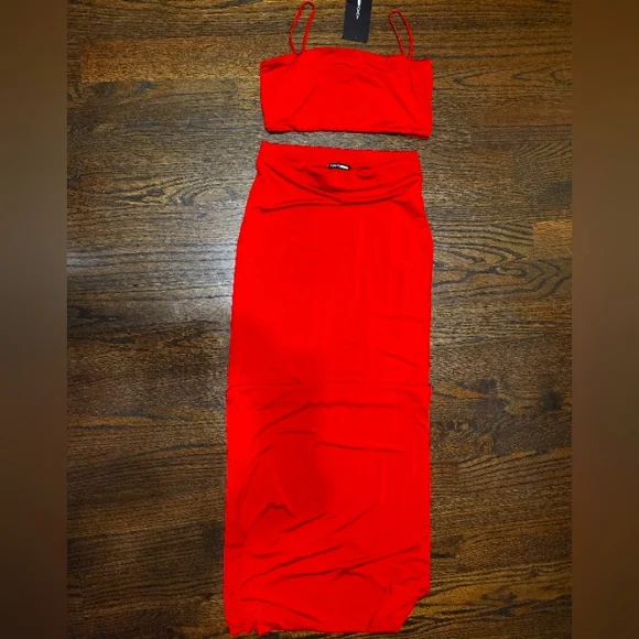 slim fit dress slacks Skirt Set 2pc By Fashion Nova In Green, Size: 1x – Clothes Mentor Upper  Arlington OH #105